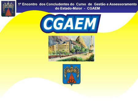 Introdução - Premissas básicas 2. Desenvolvimento Conheça o CGAEM Perfil Profissiográfico Estatísticas Quadro de eventos Patrocínios 3. Conclusão.