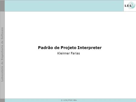 Padrão de Projeto Interpreter
