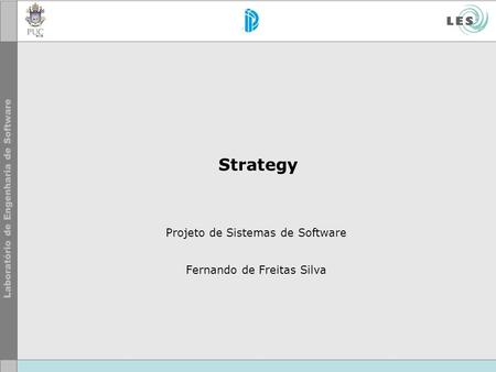 Projeto de Sistemas de Software Fernando de Freitas Silva