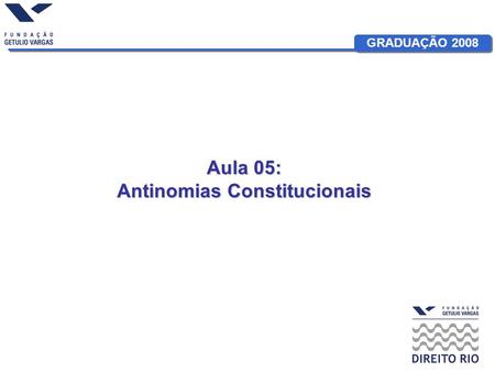 Antinomias Constitucionais