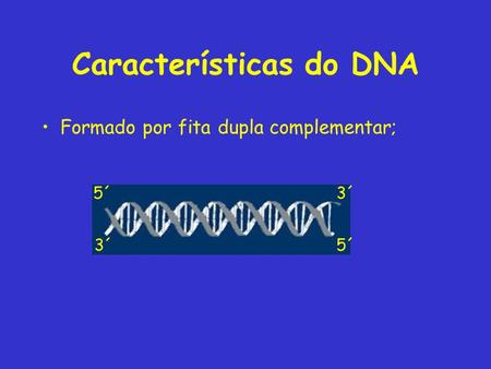 Características do DNA