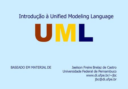 Introdução à Unified Modeling Language