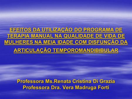 Professora Ms.Renata Cristina Di Grazia