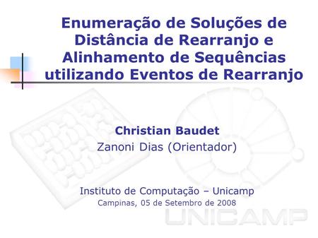 Christian Baudet Zanoni Dias (Orientador)