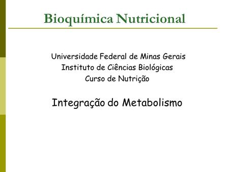 Bioquímica Nutricional