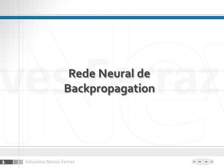 Rede Neural de Backpropagation