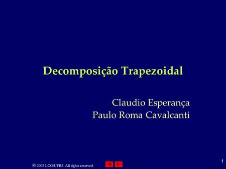Decomposição Trapezoidal