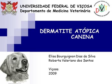 UNIVERSIDADE FEDERAL DE VIÇOSA Departamento de Medicina Veterinária
