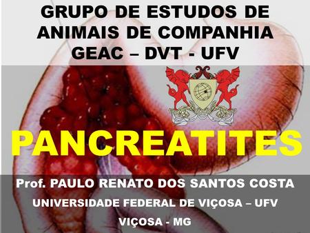 PANCREATITES GRUPO DE ESTUDOS DE ANIMAIS DE COMPANHIA GEAC – DVT - UFV