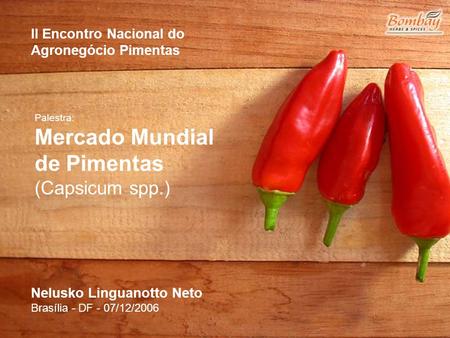 de Pimentas (Capsicum spp.)