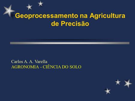 Geoprocessamento na Agricultura de Precisão