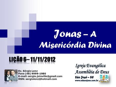 Jonas – A Misericórdia Divina