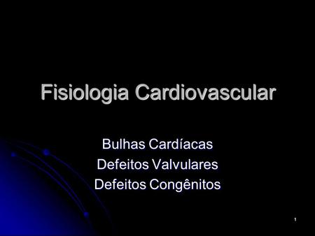 Fisiologia Cardiovascular