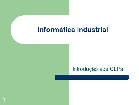 Informática Industrial