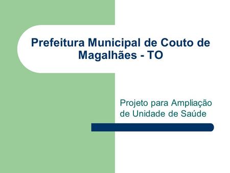 Prefeitura Municipal de Couto de Magalhães - TO
