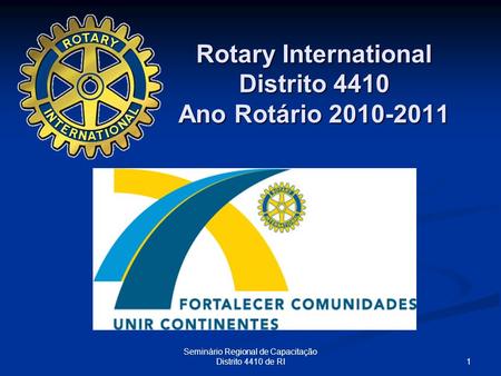 Rotary International Distrito 4410 Ano Rotário