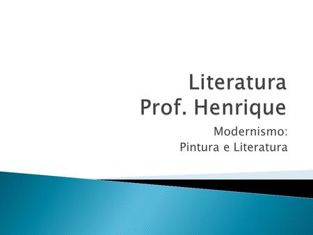 Literatura Prof. Henrique