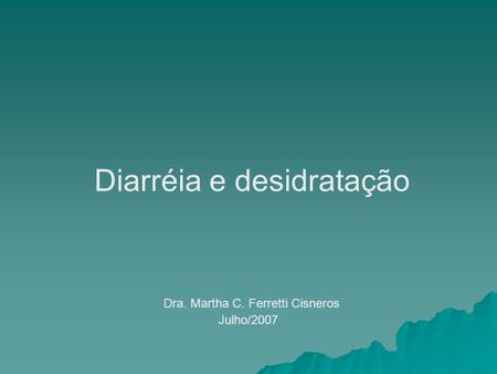 Diarréia e desidratação
