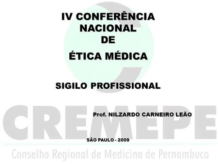 Prof. NILZARDO CARNEIRO LEÃO