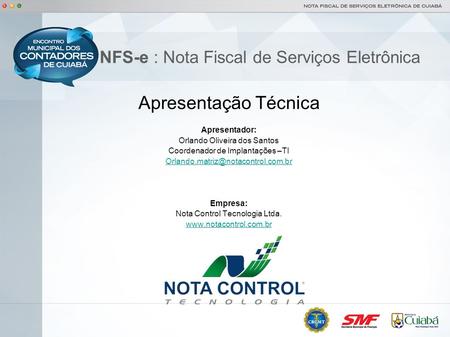 NFS-e : Nota Fiscal de Serviços Eletrônica