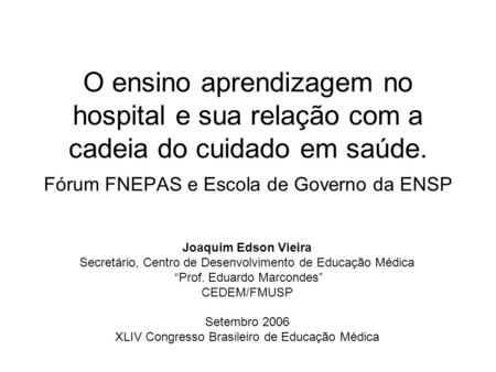 XLIV Congresso Brasileiro de Educação Médica