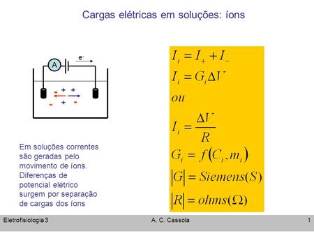 Cargas elétricas em soluções: íons