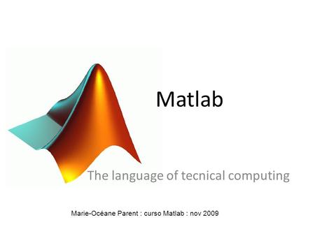 The language of tecnical computing