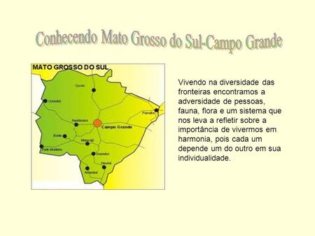 Conhecendo Mato Grosso do Sul-Campo Grande