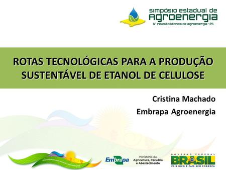 Cristina Machado Embrapa Agroenergia