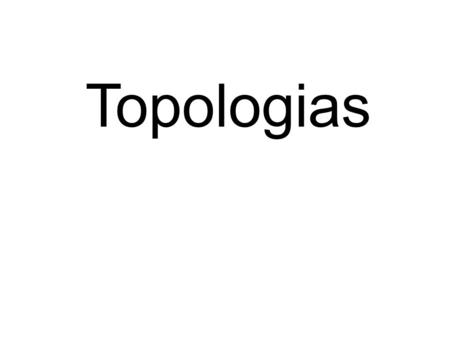 Topologias.