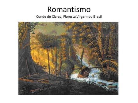 Romantismo Conde de Clarac, Floresta Virgem do Brasil