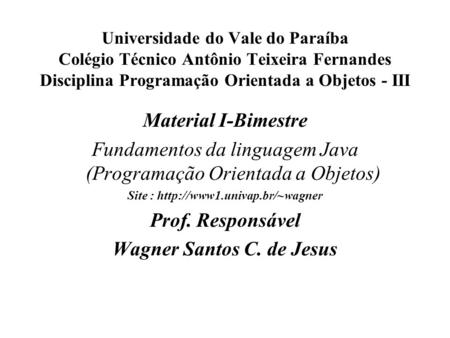 Wagner Santos C. de Jesus