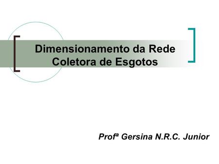 Profª Gersina N.R.C. Junior
