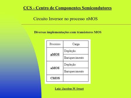 CCS - Centro de Componentes Semicondutores