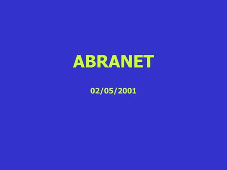 ABRANET 02/05/2001.