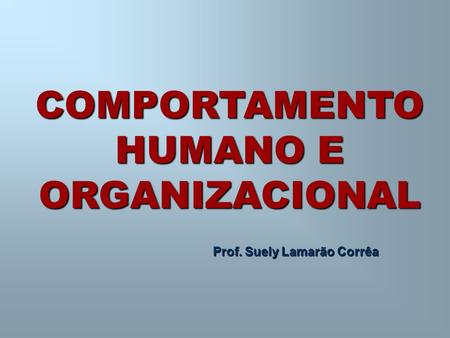 Prof. Suely Lamarão Corrêa