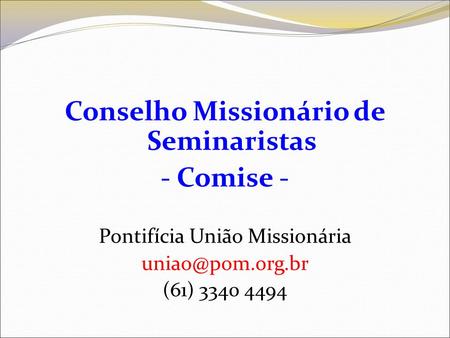 Conselho Missionário de Seminaristas
