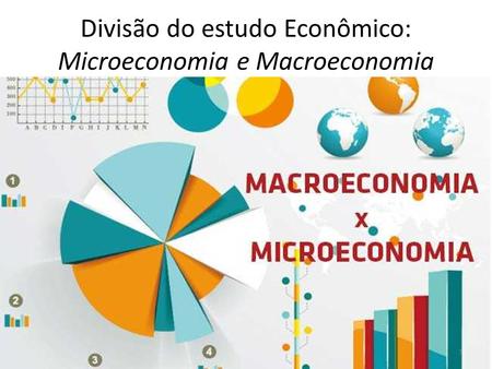 Divisão do estudo Econômico: Microeconomia e Macroeconomia
