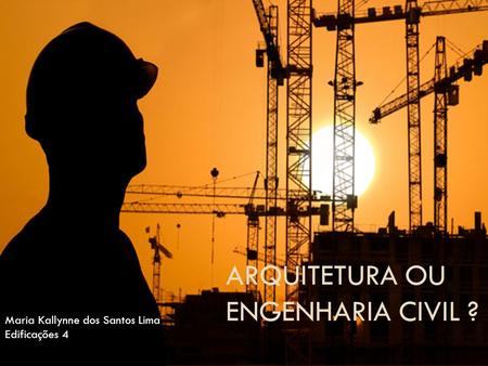 Arquitetura ou Engenharia civil ?