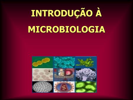INTRODUÇÃO À MICROBIOLOGIA