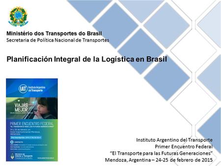 Planificación Integral de la Logística en Brasil
