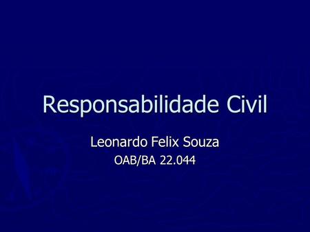 Responsabilidade Civil