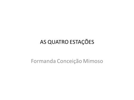 Formanda Conceição Mimoso