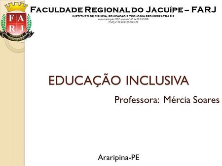 Professora: Mércia Soares