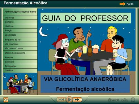 GUIA DO PROFESSOR VIA GLICOLÍTICA ANAERÓBICA Fermentação alcoólica.