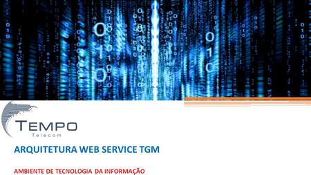 ARQUITETURA WEB SERVICE TGM