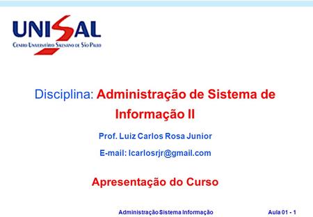 Prof. Luiz Carlos Rosa Junior