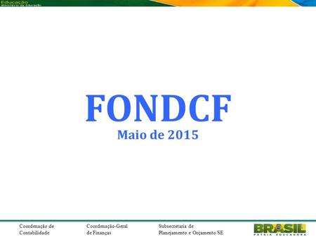 FONDCF Maio de 2015.