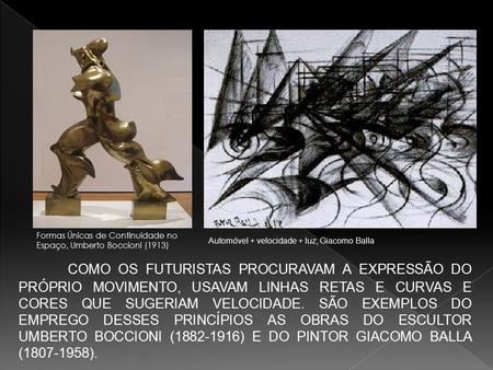 Formas Únicas de Continuidade no Espaço, Umberto Boccioni (1913)
