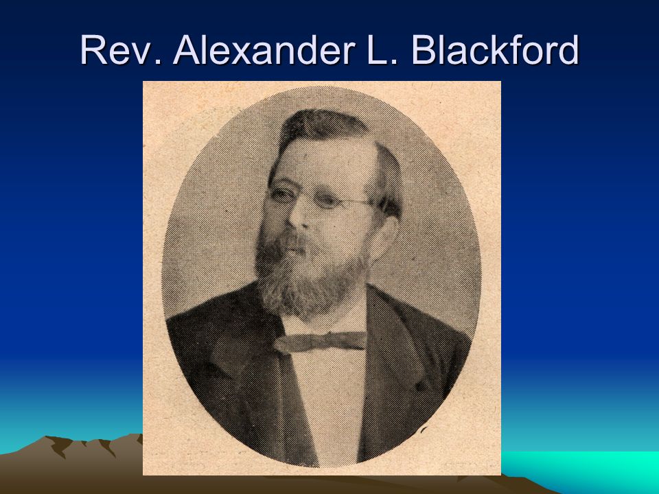 Resultado de imagem para Rev. Alexander Latimer Blackford
